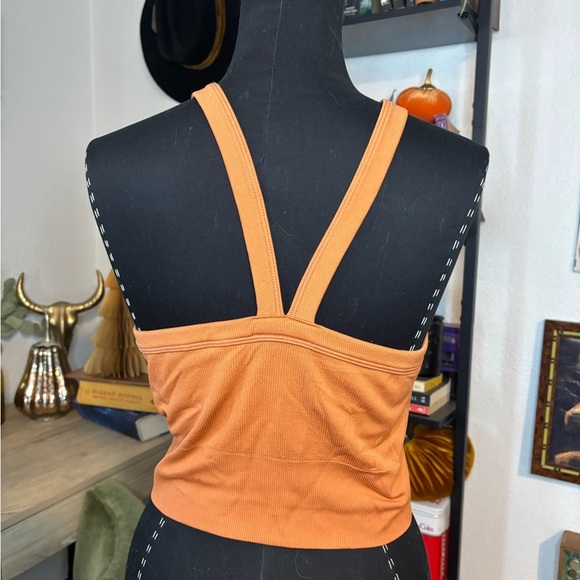 Athleta Women's Orange Crop Top - Picture 2 of 2